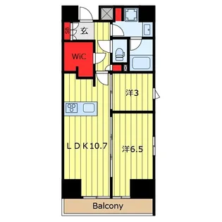 リテラス西日暮里【4階】の間取り