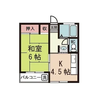 第一鶴見マンション【3階】の間取り