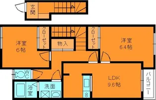 ネオ・ブローテD【2階】の間取り