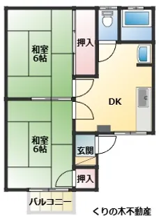 第二コーポ田中【2階】の間取り