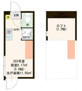 アカツキテラス和泉 III【2階】の間取り