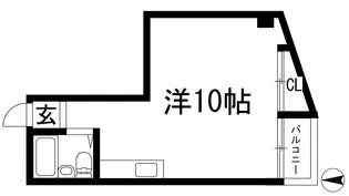 パークプラザビル池田【4階】の間取り