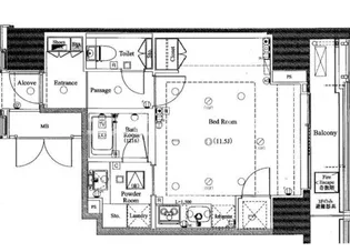東京都渋谷区松濤2【マンション】の間取り