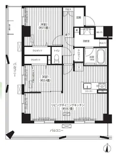 フィルージュ浦和常盤【3階】の間取り