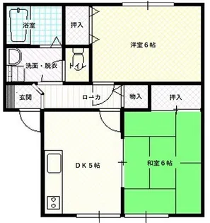 ディアコートI【1階】の間取り