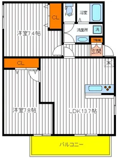東京都立川市羽衣町3【アパート】の間取り