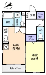 1LDKの間取り画像