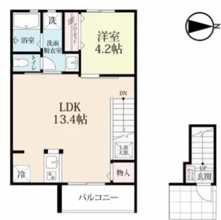 プレミアム天神【2階】の間取り