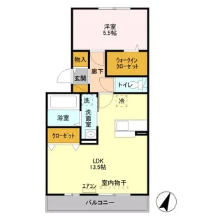 セイチ上近江【1階】の間取り