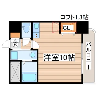 榴岡レジデンス壱番館【8階】の間取り