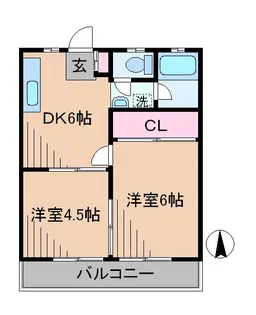 ミスズハイツ第1【1階】の間取り