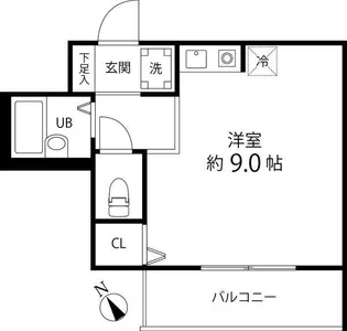 IWASAKI BLDG【6階】の間取り
