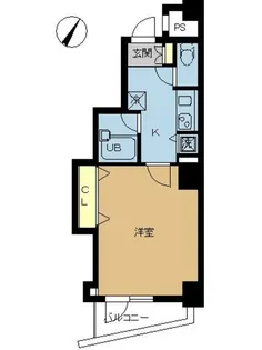 スカイコート駒沢大学【6階】の間取り