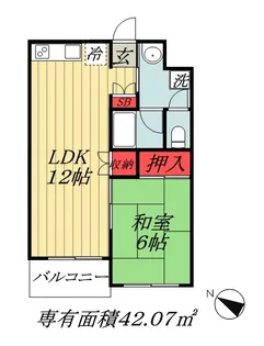 千葉県市川市南八幡3【マンション】の間取り