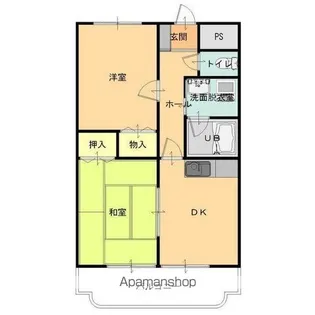 リバティヒル大和【1階】の間取り