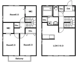 メルベーユまなび野の間取り