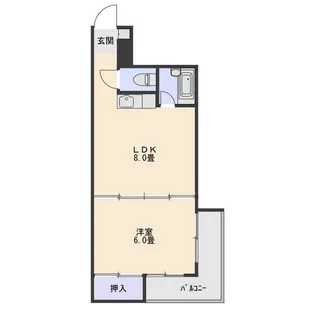 ベルコート岩神【2階】の間取り