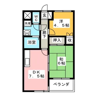 グリーンヒルアドバンス【2階】の間取り