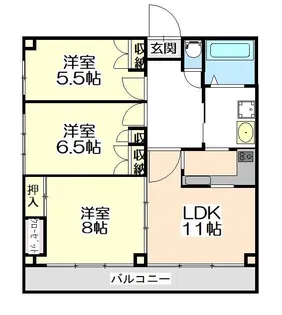 ゆたかビル【4階】の間取り