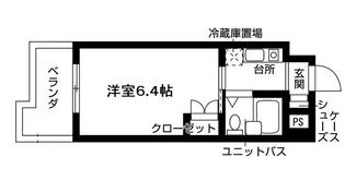 1Kの間取り画像