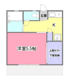 東京都東久留米市金山町1【アパート】の間取り