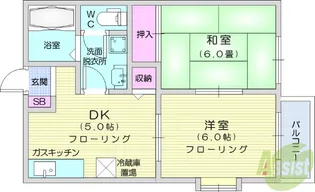 カームホーム【2階】の間取り