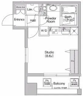 コンフォリア神田神保町【6階】の間取り