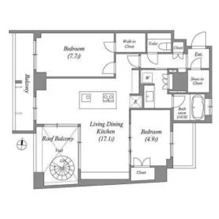 LaSante桜新町【9階】の間取り