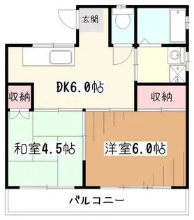 メゾンフルヤI【2階】の間取り