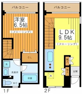 1LDKの間取り画像