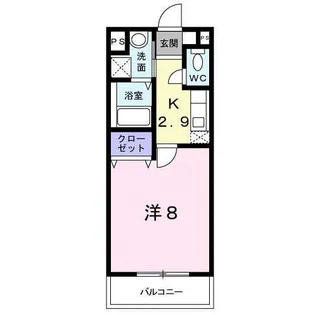 1Kの間取り画像