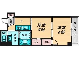 2Kの間取り画像