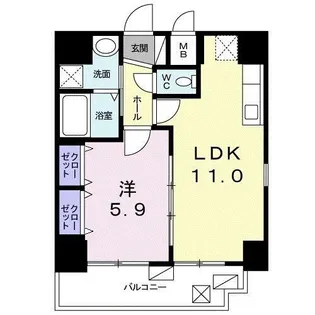 木場ビクトリーマンション【3階】の間取り