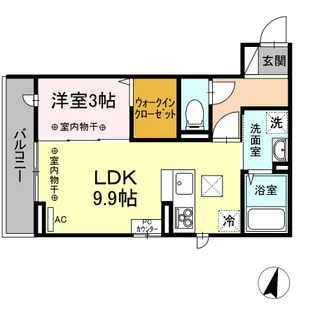 コートテラ 103【1階】の間取り