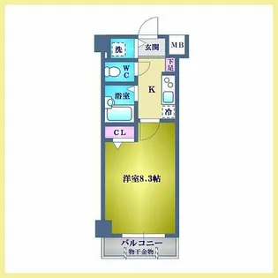 アヴァンツァーレ巣鴨【3階】の間取り