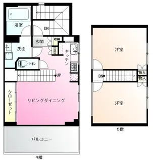 イデアル原町田【4階】の間取り