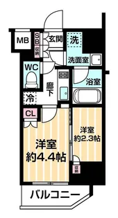 ARCOBALENO MINAMISENJU【4階】の間取り