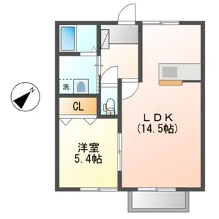 アンソレイユ【2階】の間取り