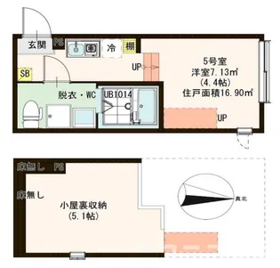 ハーモニーテラス中川IV【1階】の間取り