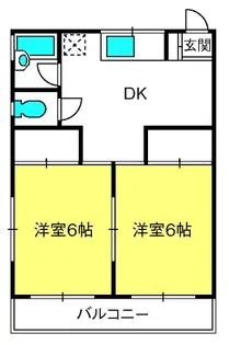 コーポ原田I【2階】の間取り