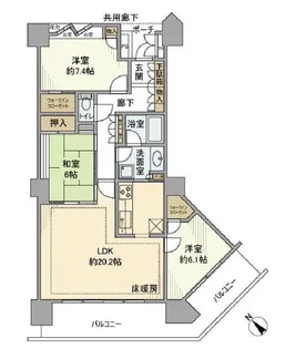 シティタワー品川【39階】の間取り