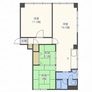 エビスビル【2階】の間取り