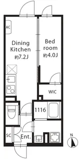 東京都目黒区原町1【マンション】の間取り