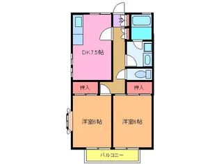 ニューエミネンスA【2階】の間取り