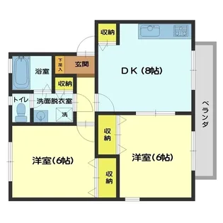 セジュール窪C棟【1階】の間取り