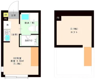 ハーモニーテラス平井X【1階】の間取り
