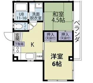 クロノス川崎大島【3階】の間取り