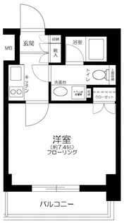 エスコート西新宿【4階】の間取り