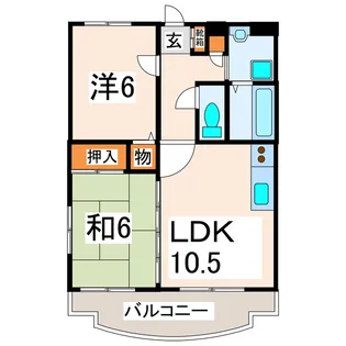 ウイング壱番館【1階】の間取り