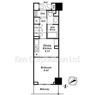 グランブリエ横濱山下公園【2階】の間取り